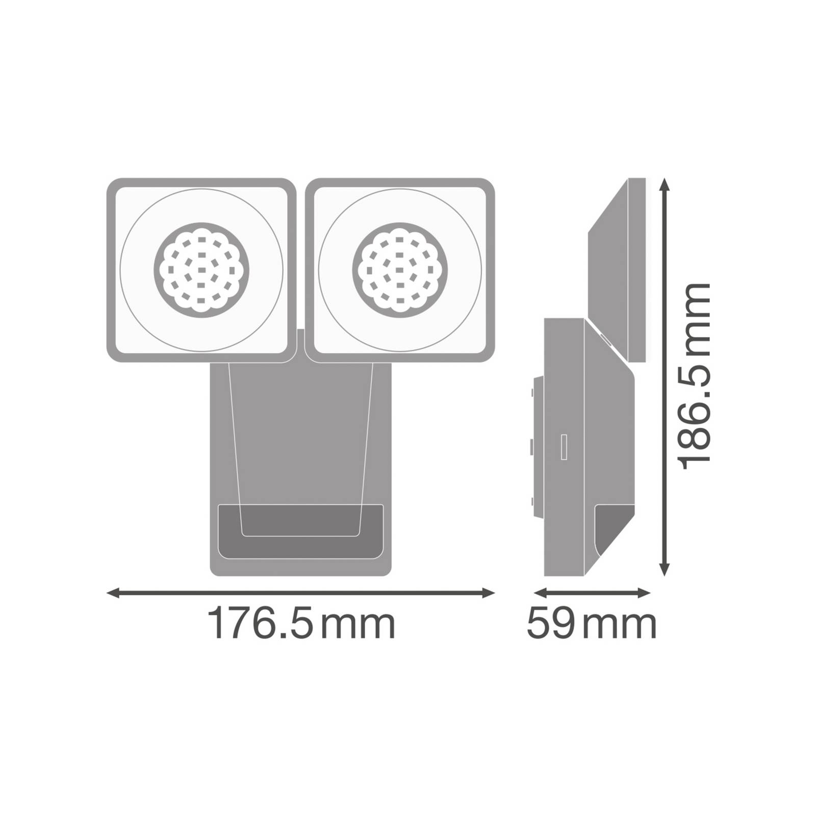 OSRAM Reflektor zewnętrzny LED z czujnikiem ENDURA PRO, biały, IP55 PRO, biały / opal, tworzywo sztuczne