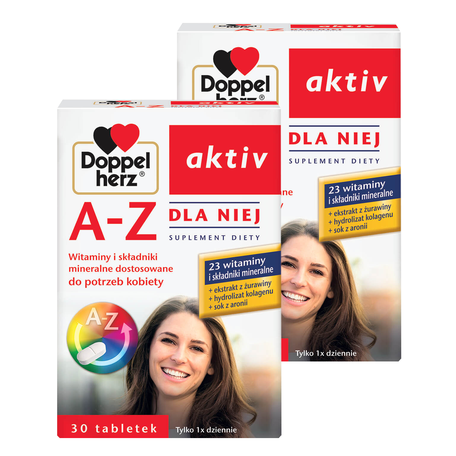 Zestaw Doppelherz aktiv A-Z Dla Niej, 2 x 30 tabletek