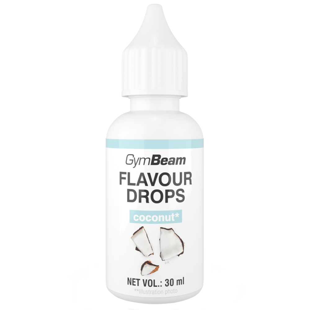 GymBeam Flavor Drops, krople aromatyzujące, coconut, 30 ml
