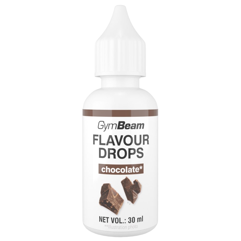GymBeam Flavor Drops, krople aromatyzujące, chocolate, 30 ml