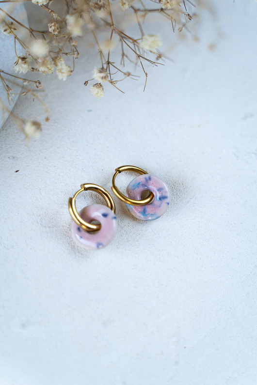 Kolczyki ceramiczne DONUT