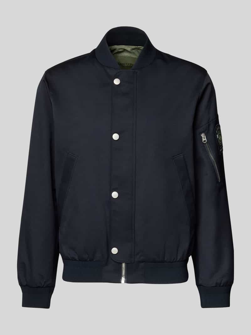 Kurtka pilotka o kroju regular fit z dodatkiem bawełny – Marc O'Polo × DFB Travel Collection