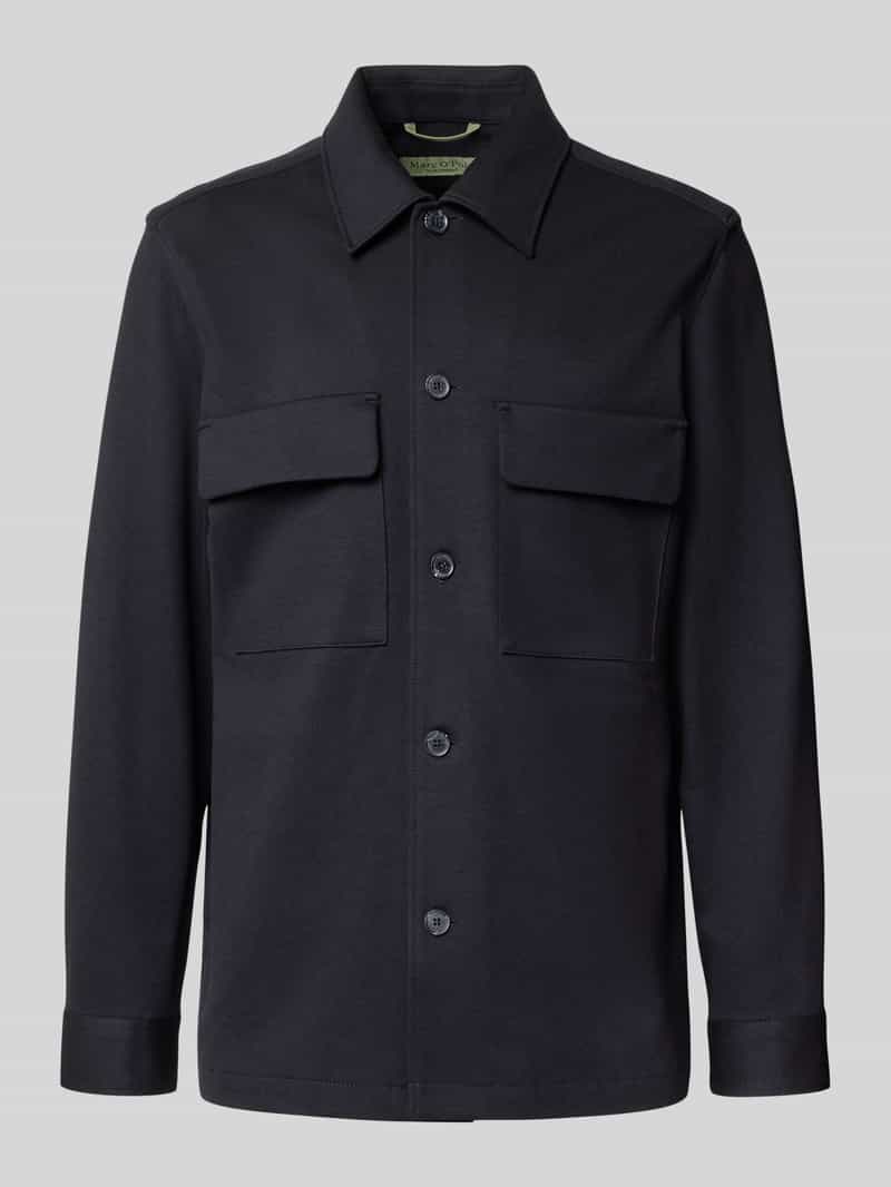 Kurtka koszulowa o kroju regular fit z mieszanki wiskozy – Marc O'Polo × DFB Travel Collection
