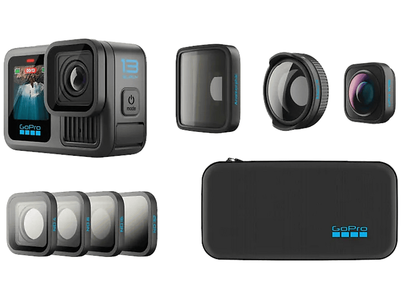 GOPRO HERO 13 BLACK + HB-SERIES Lens Collection Czarny