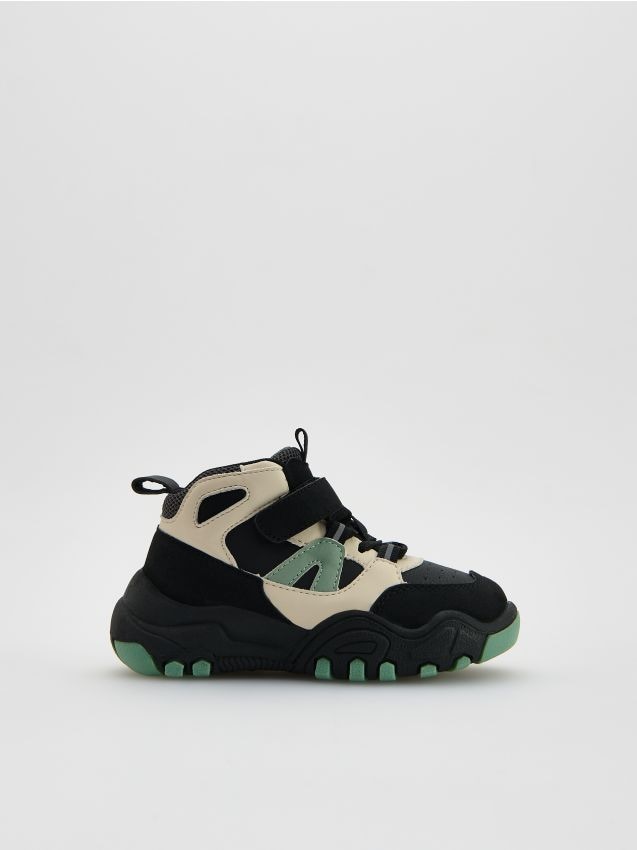 Reserved - Sneakersy za kostkę - czarny