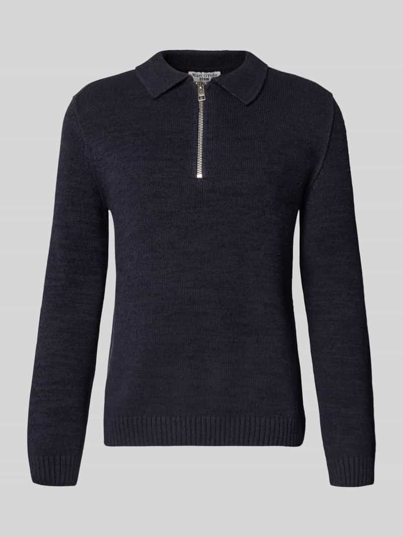 Sweter z dzianiny kroju regular fit z mieszanki bawełny