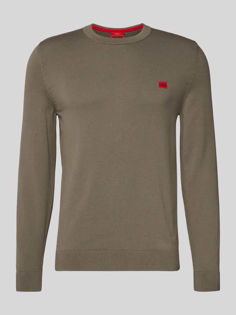Sweter z dzianiny o kroju regular fit z czystej bawełny model ‘SAN CASSIUS’