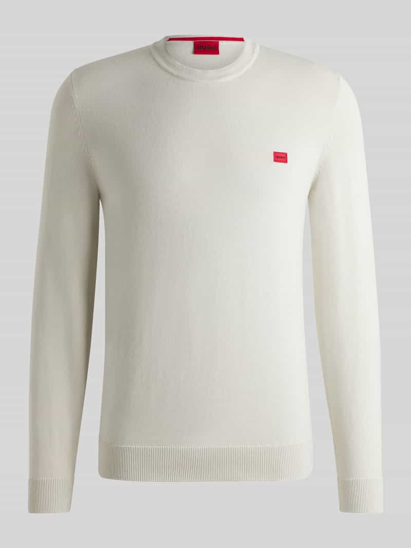 Sweter z dzianiny o kroju regular fit z czystej bawełny model ‘SAN CASSIUS’