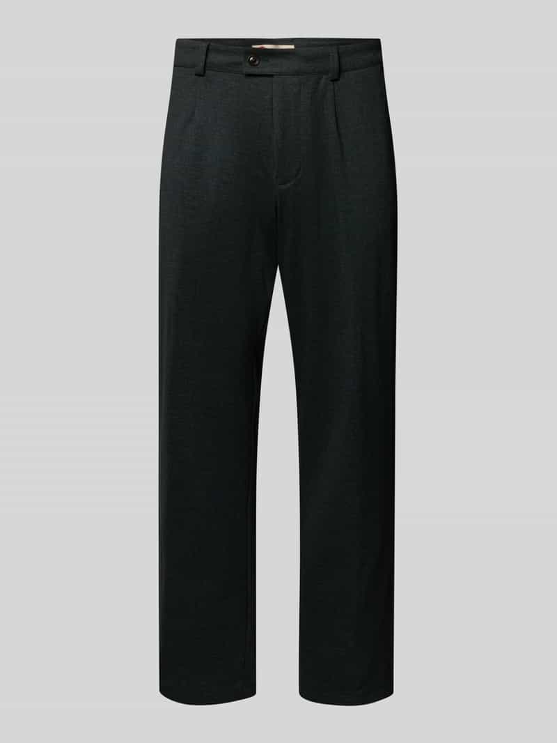 Spodnie o kroju relaxed fit z dodatkiem wiskozy model ‘Orlando-J’