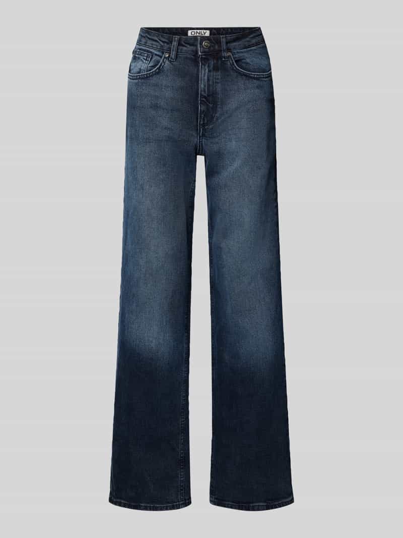 Jeansy z szeroką nogawką z mieszanki bawełny model ‘JUICY’