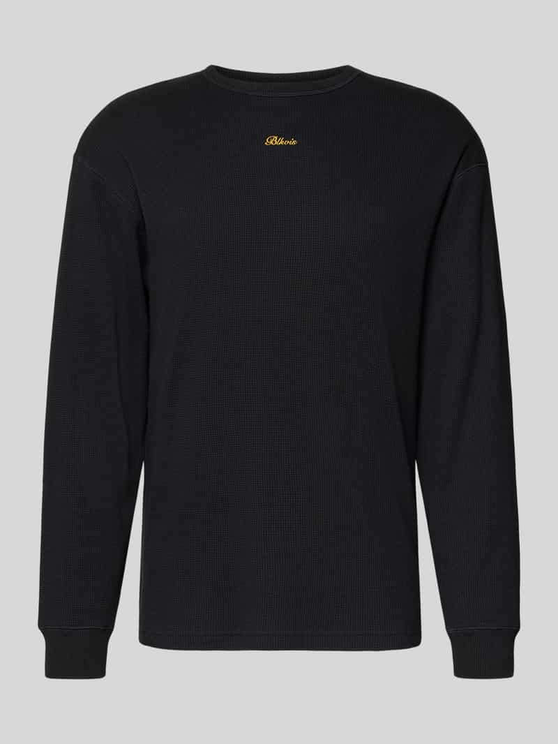 Bluzka z długim rękawem i wyhaftowanym logo