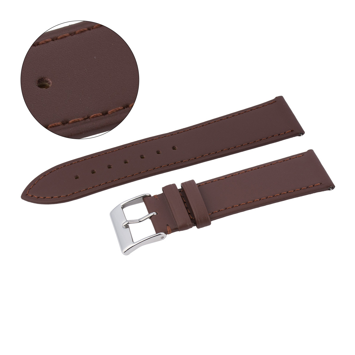 Pasek Pacific W55 uniwersalny 24 mm skórzany brązowy