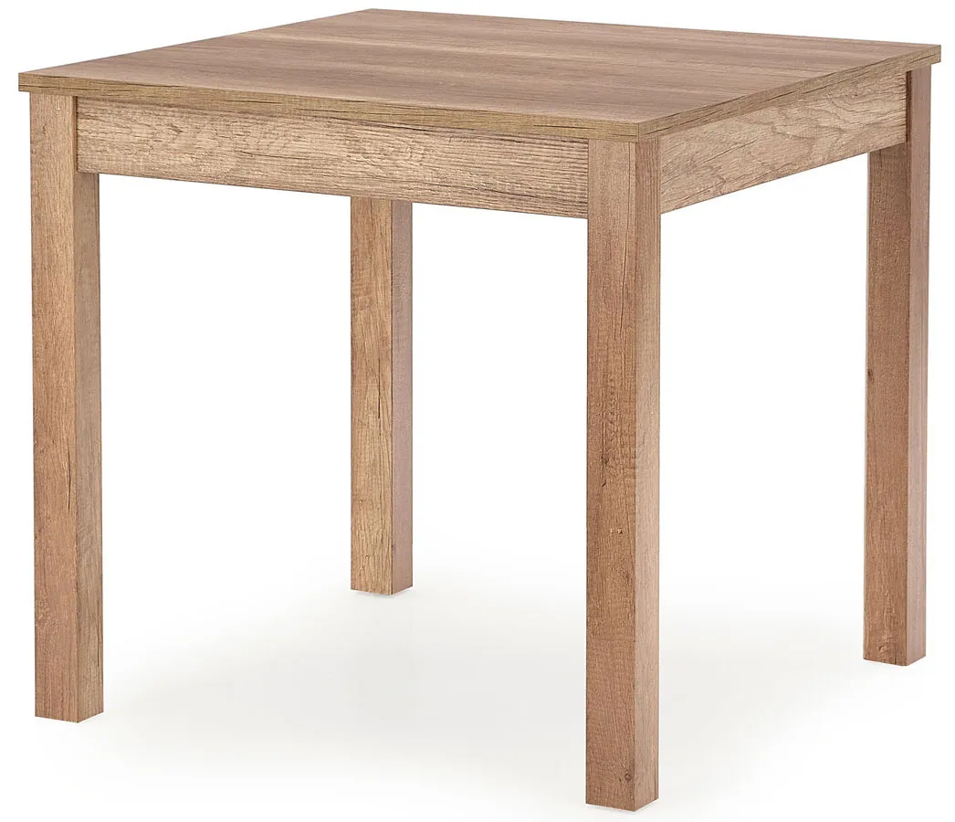 Mały kwadratowy stół dąb artisan 80x80 cm - Jownia