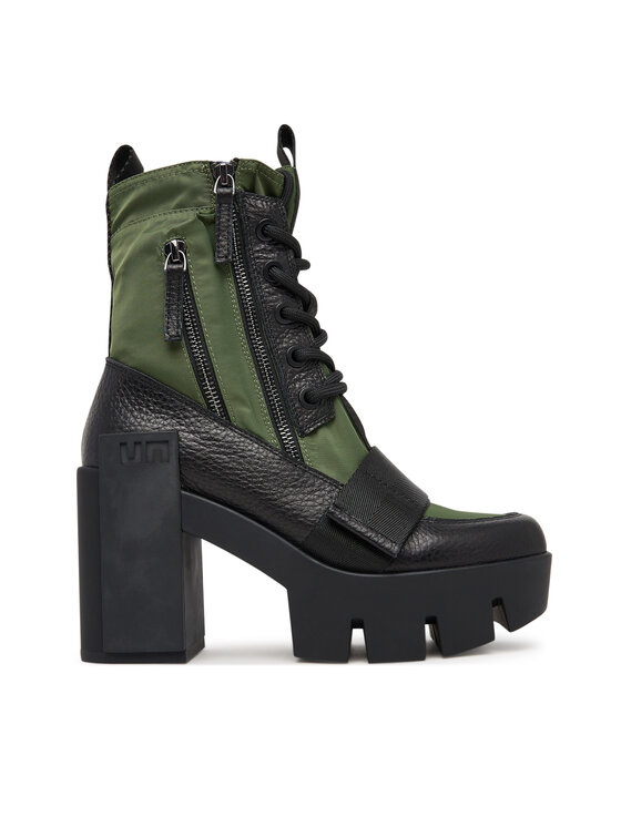 United Nude Trzewiki Grip Combat Mid 10962904165 Khaki