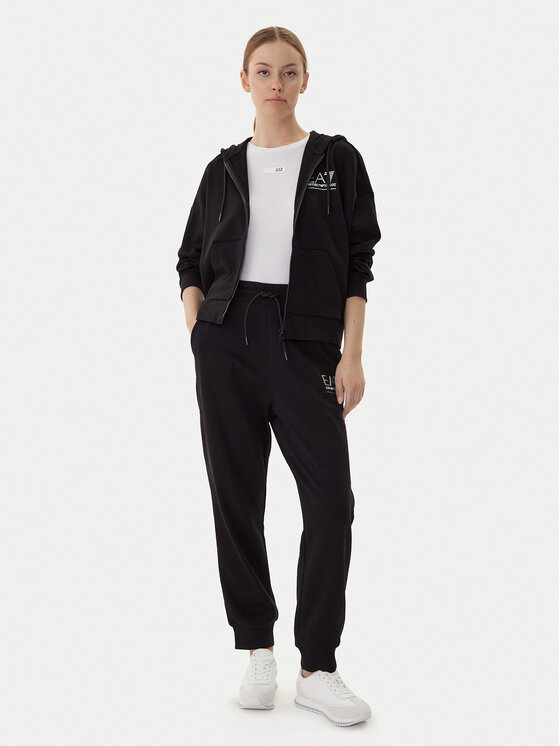 EA7 Emporio Armani Dres 7W000420 AF12473 MC026 Czarny Relaxed Fit