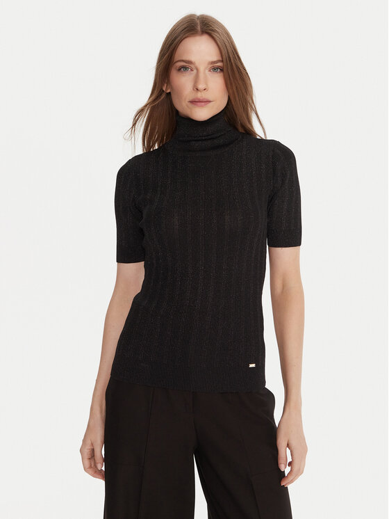 Gaudi Golf 521FD53033 Czarny Slim Fit