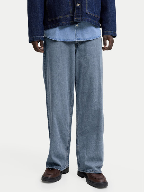 Jack&Jones Jeansy Dave Original 12290230 Niebieski Baggy Fit