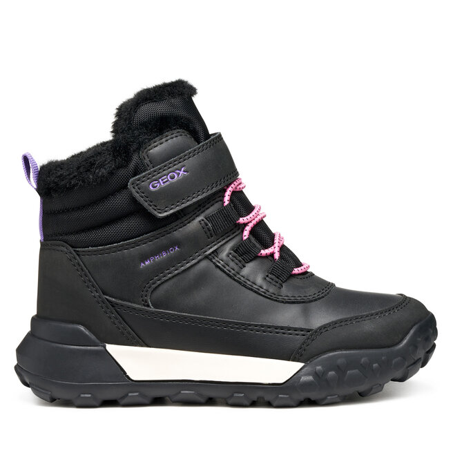 Śniegowce Geox J Trekkyup B Ab J46M7A 0MEMS C9266 S Czarny