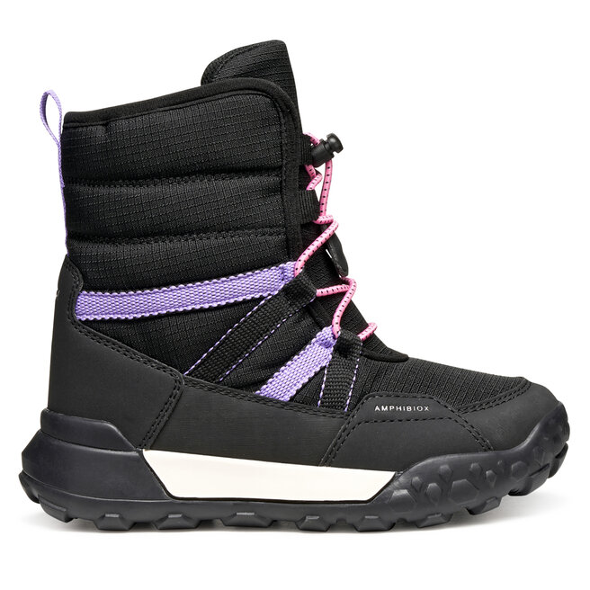 Śniegowce Geox J Trekkyup B Ab J46M7F 08V50 C9266 D Czarny