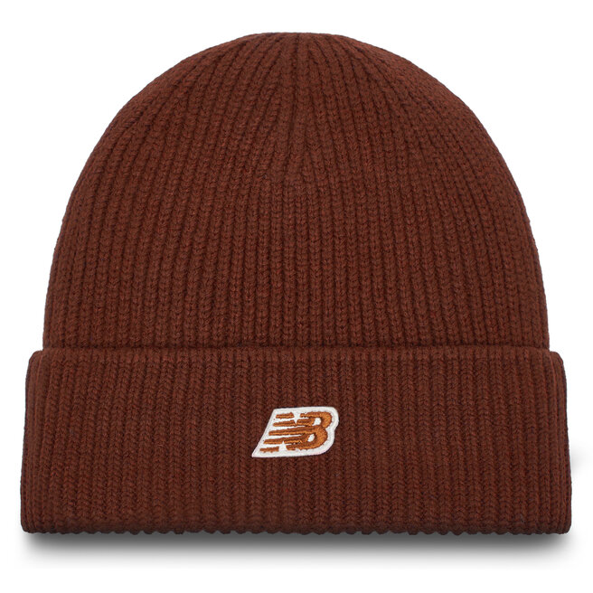 Czapka New Balance Winter Watchman Beanie Patch V3.0 LAH53008ROK Brązowy