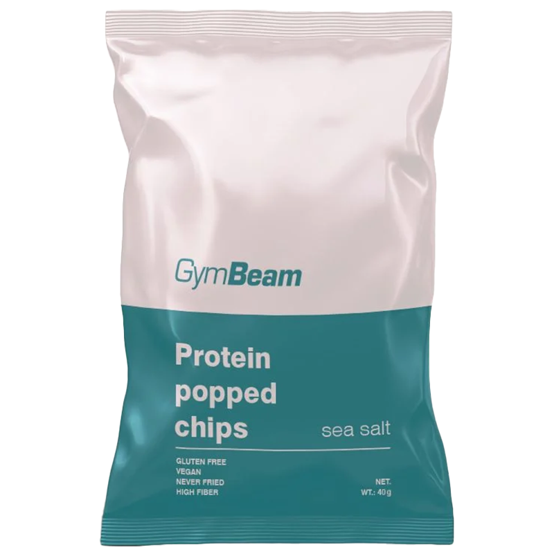 GymBeam, chipsy białkowe, sól morska, 40 g