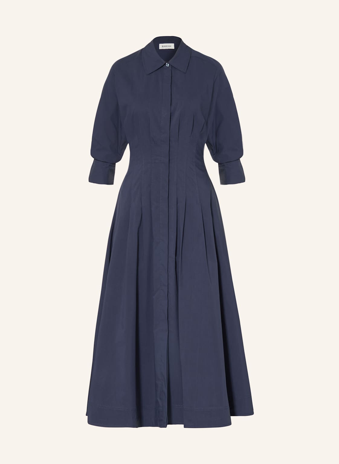 Simkhai Sukienka Koszulowa Jazz Z Rękawami 3/4 blau