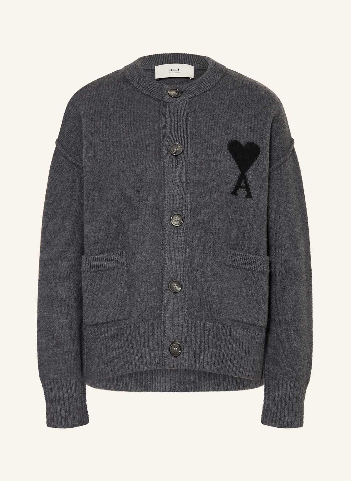 Ami Paris Kardigan grau