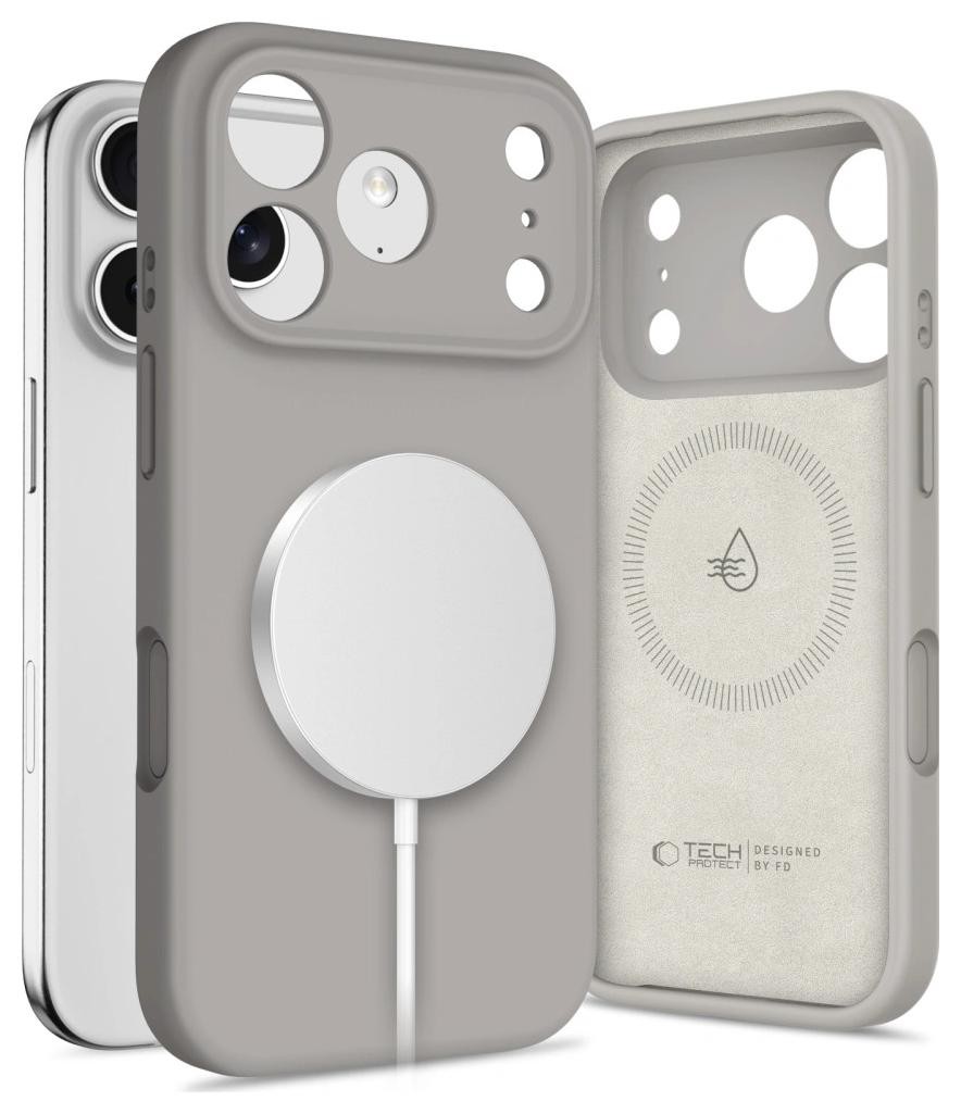 Tech-Protect Silicone Magsafe iPhone 17 Pro Max stone grey