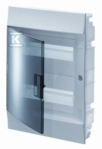 Obudowa MISTRAL41F podtynkowa drzwi przeźroczyste 36M z listwą N+PE (2 rzędy) 1SLM004101A1206