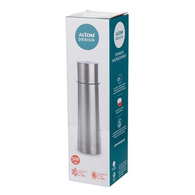 Termos nierdzewny 500 ml srebrny