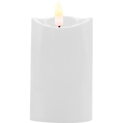 Świeca LED ciepły biały 9,5 cm Ø 5 cm biały CORTINA POLAND