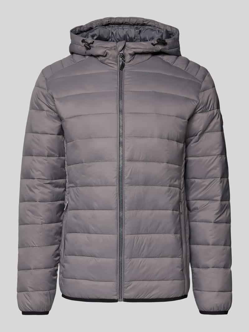 Kurtka pikowana z kieszeniami zapinanymi na zamek błyskawiczny model ‘BRADLEY’