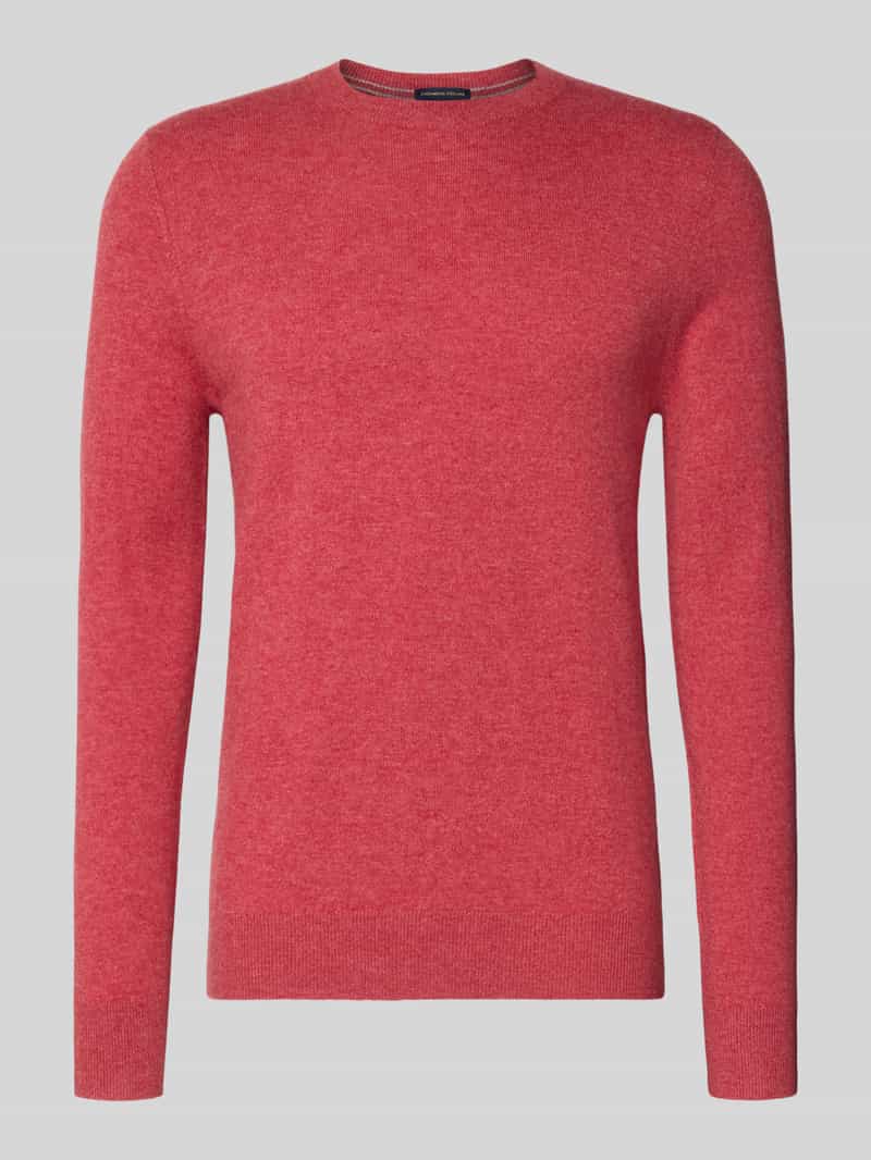 Sweter z dzianiny z mieszanki wełny i kaszmiru