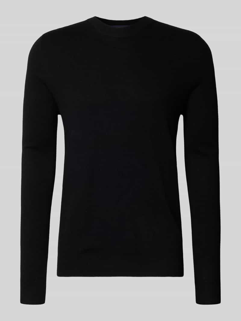 Sweter z dzianiny z mieszanki wełny i kaszmiru