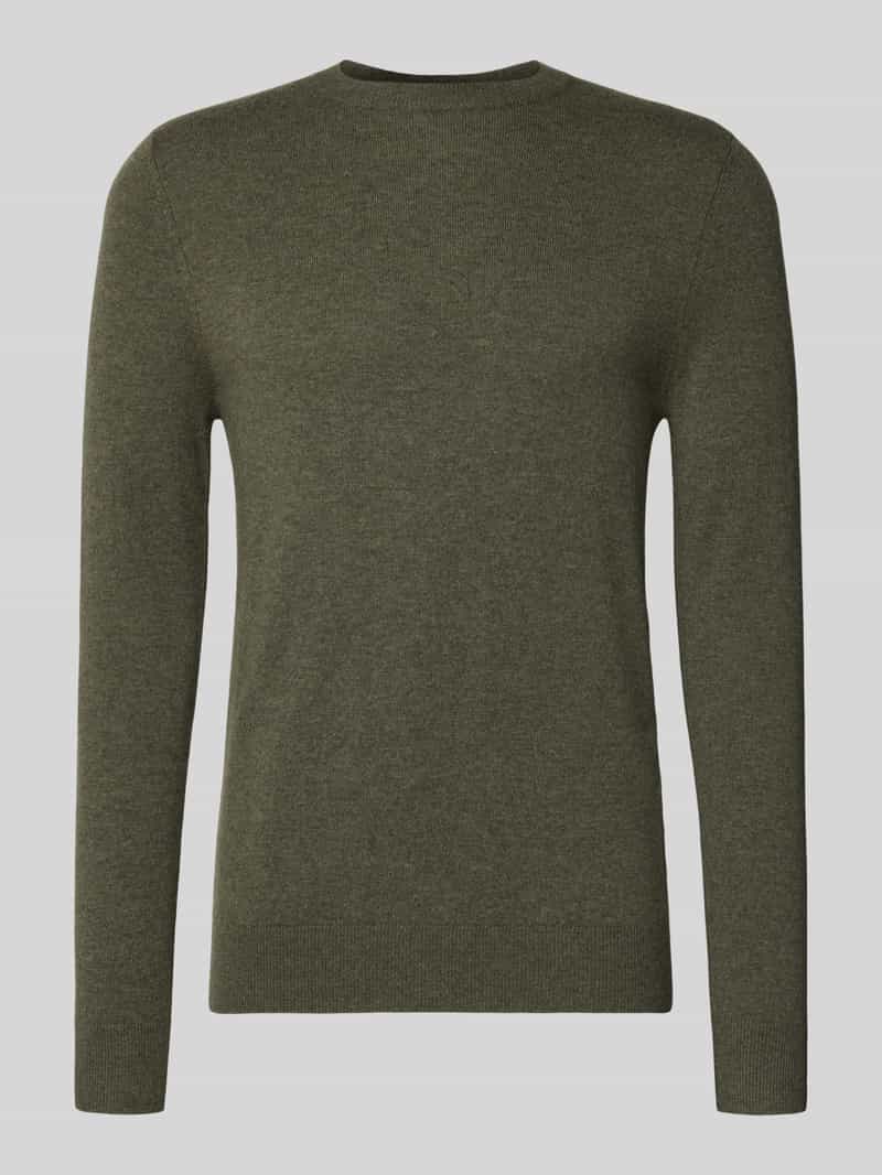Sweter z dzianiny z mieszanki wełny i kaszmiru