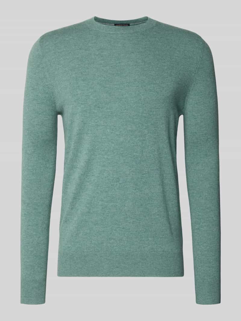 Sweter z dzianiny z mieszanki wełny i kaszmiru