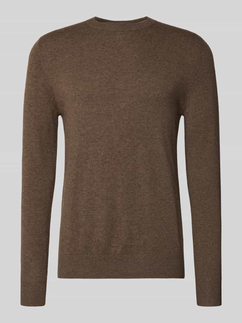 Sweter z dzianiny z mieszanki wełny i kaszmiru