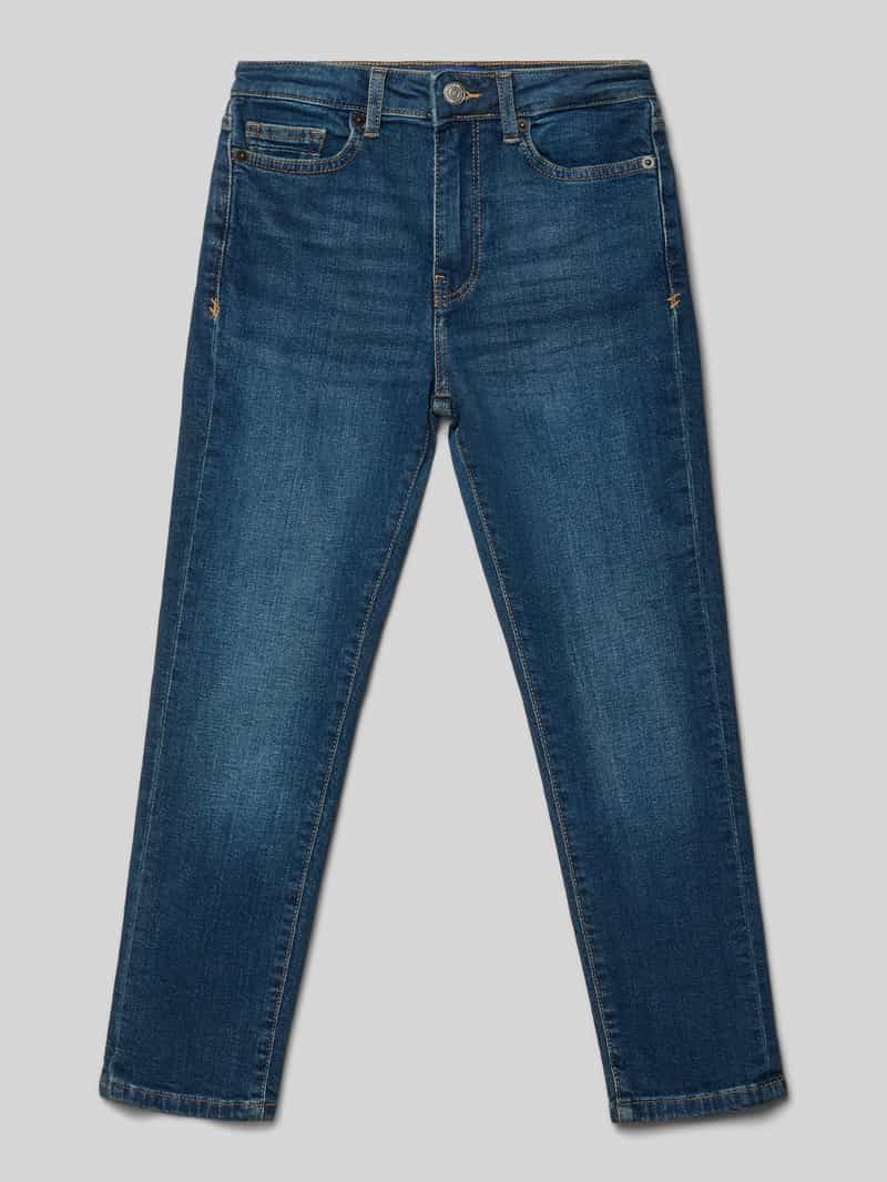 Jeansy o kroju tapered fit z mieszanki bawełny model ‘YOKE’