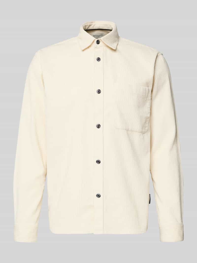 Koszula sztruksowa o kroju relaxed fit z czystej bawełny