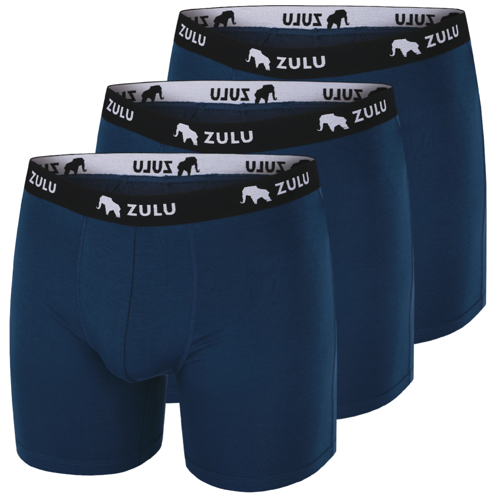 Męskie bokserki Zulu Bambus 210 6in 3-pack Rozmiar: XL / Kolor: niebieski