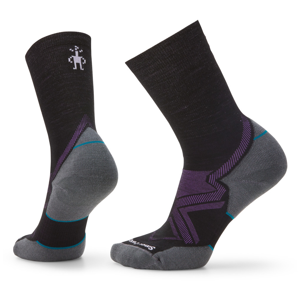 Damskie skarpety Smartwool W Run Cold Weather Targeted Cushion Crew Rozmiar: M / Kolor: czarny/szary