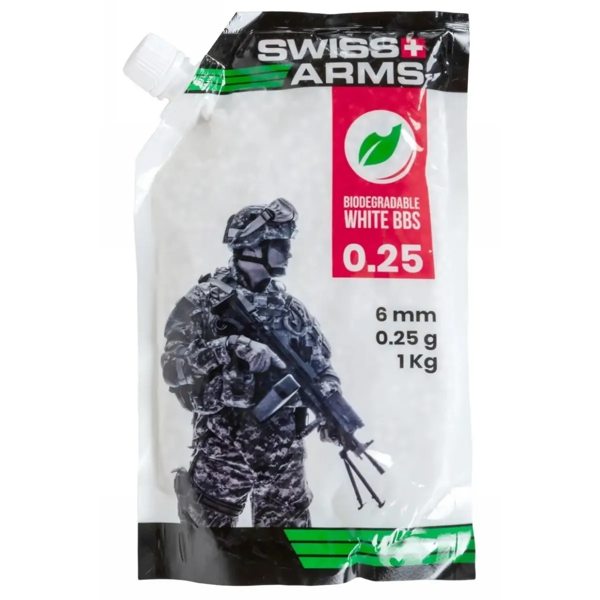 Kulki Cybergun SWISS ARMS Białe BIO 0.25g BBs 1 kg