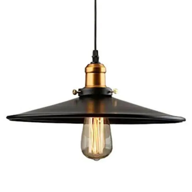 Retro wisząca lampa VICTORIA CGVICTORIANLOFT30 metalowa czarna