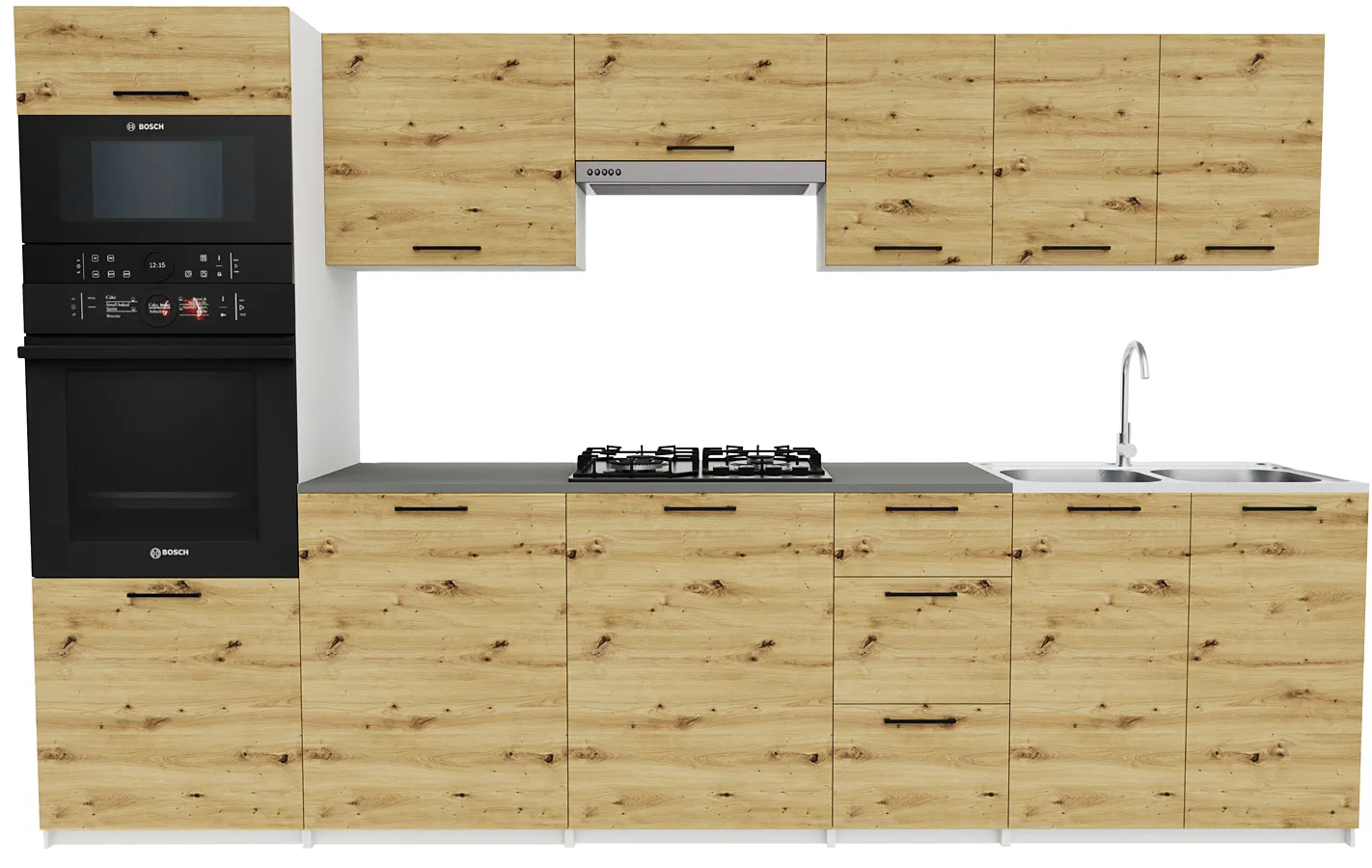 Komplet mebli kuchenne dąb artisan T5-W09