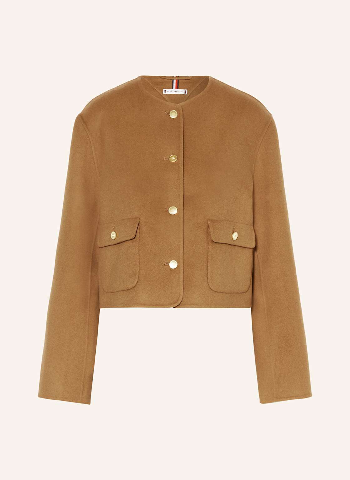Tommy Hilfiger Żakiet Pudełkowy beige