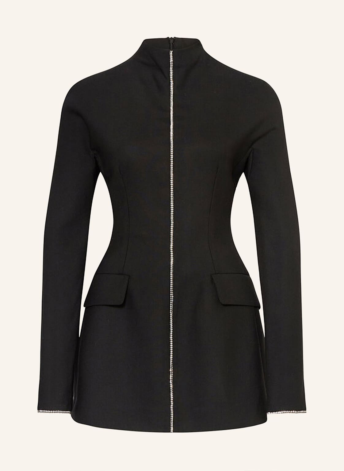 Sportmax Sukienka tefrite01 Z Ozdobnymi Kamykami schwarz