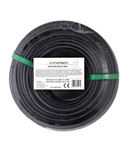 Kabel koncentryczny NS113TRI HQ PE 100m