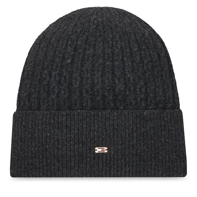 Czapka Tommy Hilfiger Th Cable Enamel Flag AW0AW17776 Czarny