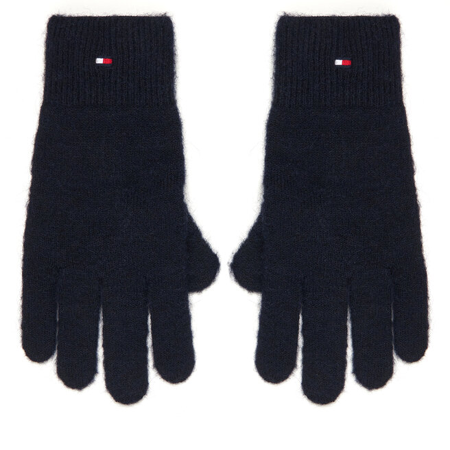 Rękawiczki Damskie Tommy Hilfiger Flag Fluffy AW0AW17797 Granatowy