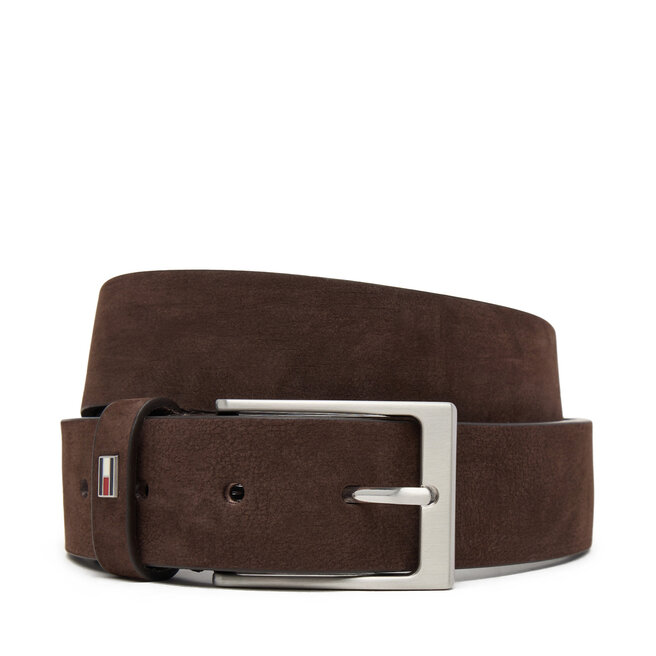 Pasek Męski Tommy Hilfiger Layton 3.5 Nubuck AM0AM13754 Brązowy